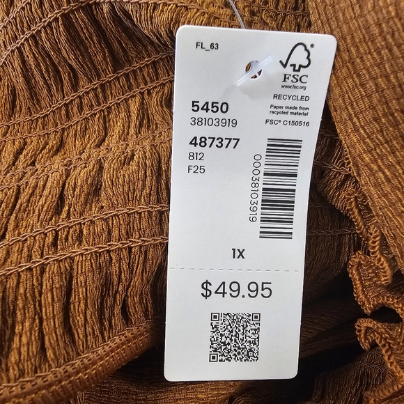 Brown Penningtons Women's Smocking Knit Top - Picture 4 of 8